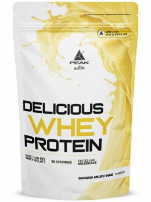 Peak Delicious Whey Protein - Geschmack Banana Milkshake