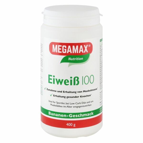 Megamax® Nutrition Eiweiß 100 Bananen-Geschmack