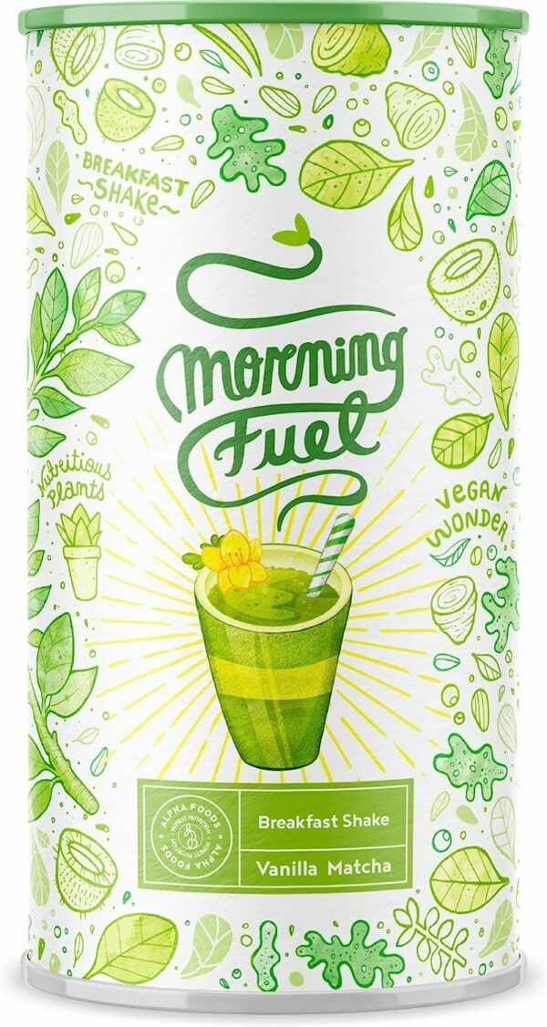 Morning Fuel Vanille Matcha Shake - Morgens Satt & Gesund