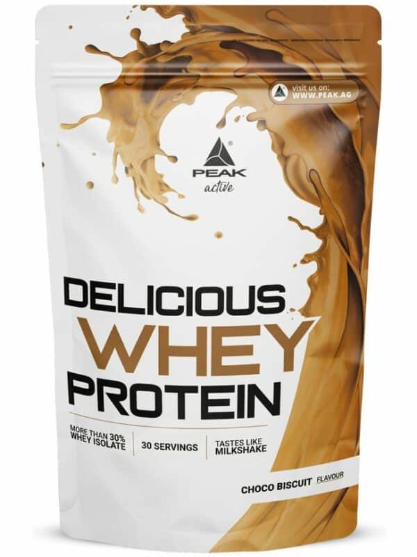 Peak Delicious Whey Protein - Geschmack Choco Biscuit