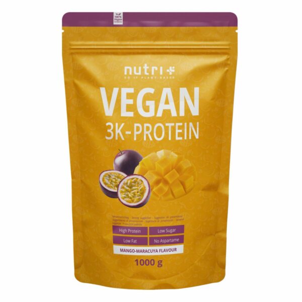 Nutri+ Vegan 3K Proteinpulver - Mehrkomponenten Protein